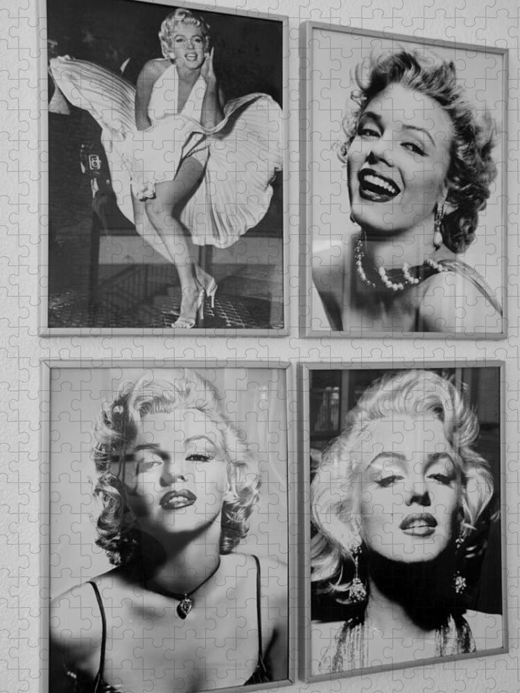 Marilyn Monroe Jigsaw Puzzle featuring the photograph M M #1 by Rob Hans