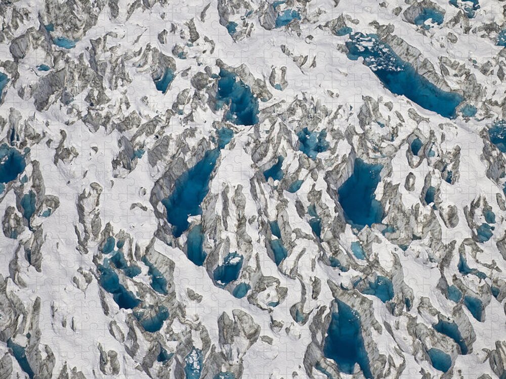 Mp Jigsaw Puzzle featuring the photograph Meltwater Lakes On Hubbard Glacier #1 by Matthias Breiter