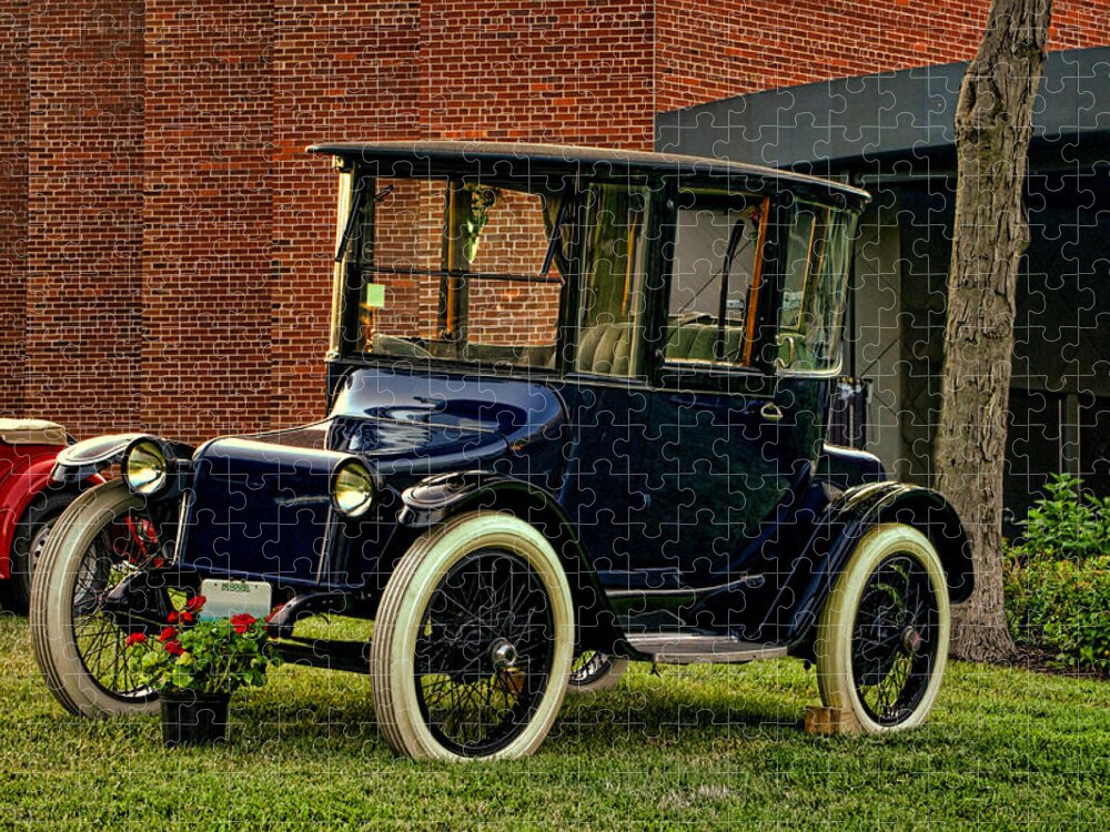 1917 Jigsaw Puzzle featuring the photograph 1917 Detroit Electric Model 68 by Tim McCullough