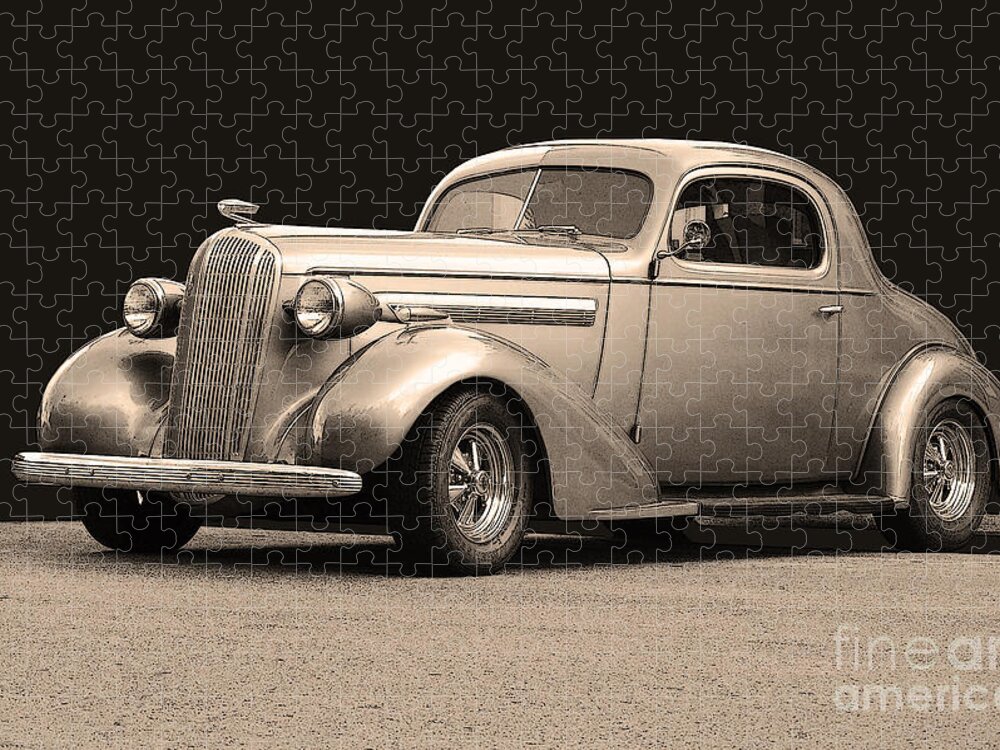 Car Jigsaw Puzzle featuring the photograph 1936 Buick by Robert Meanor