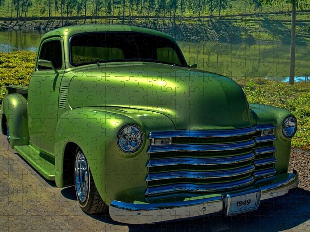 1949 Jigsaw Puzzle featuring the photograph 1949 Chevrolet Pickup by Tim McCullough