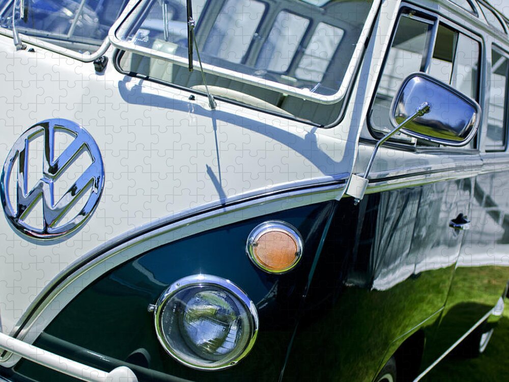 1966 Volkswagen Vw Microbus Jigsaw Puzzle featuring the photograph 1966 Volkswagen VW Microbus by Jill Reger