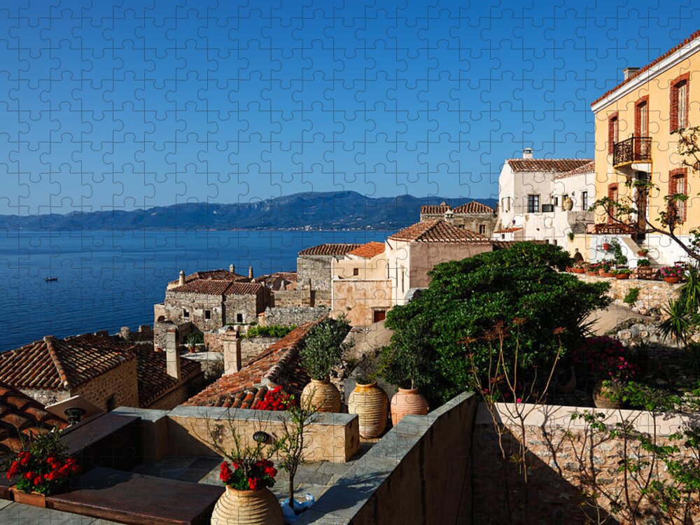 Ancient Jigsaw Puzzle featuring the photograph Monemvasia #2 by Constantinos Iliopoulos