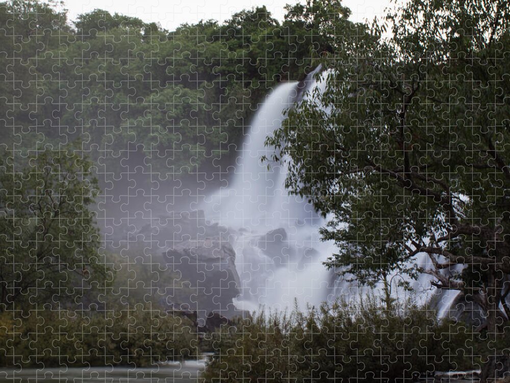 Shivanasamudra Falls Jigsaw Puzzle featuring the photograph Shivanasamudra Falls #2 by SAURAVphoto Online Store