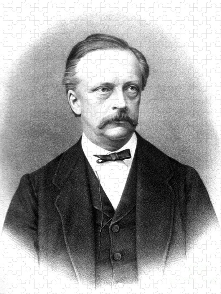 Science Jigsaw Puzzle featuring the photograph Hermann Von Helmholtz, German Physician #3 by Science Source