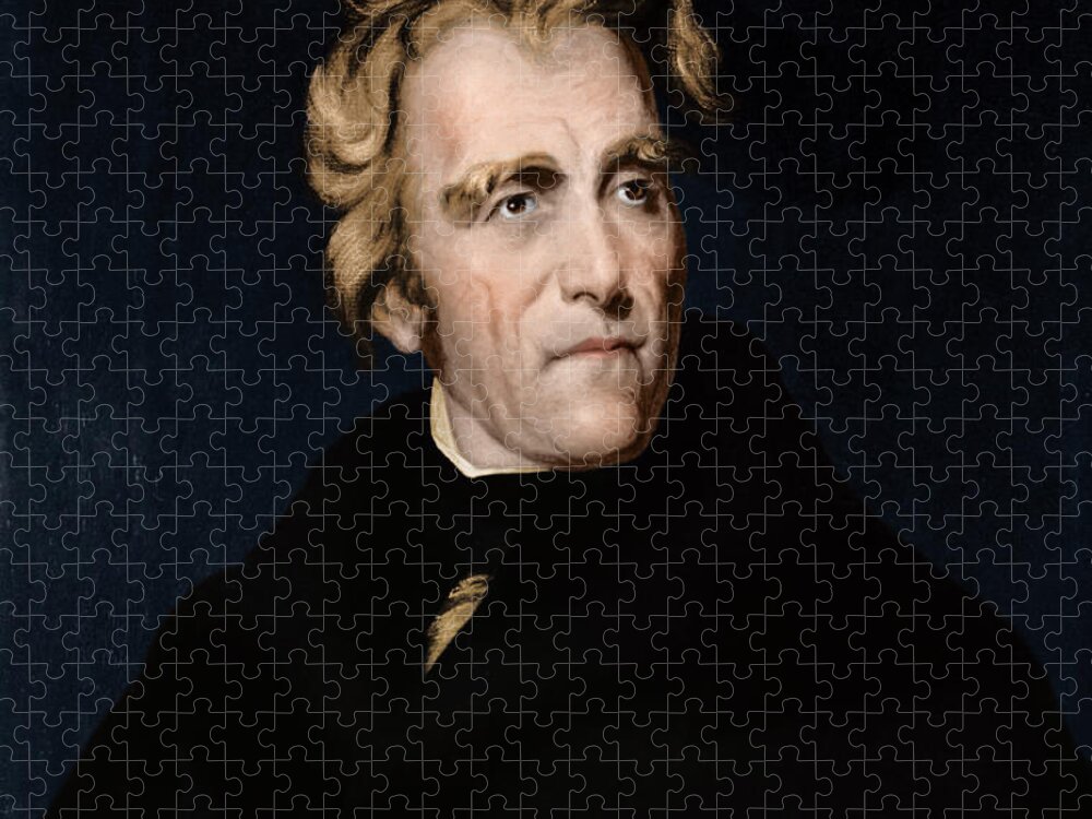 History Jigsaw Puzzle featuring the photograph Andrew Jackson, 7th American President #4 by Photo Researchers