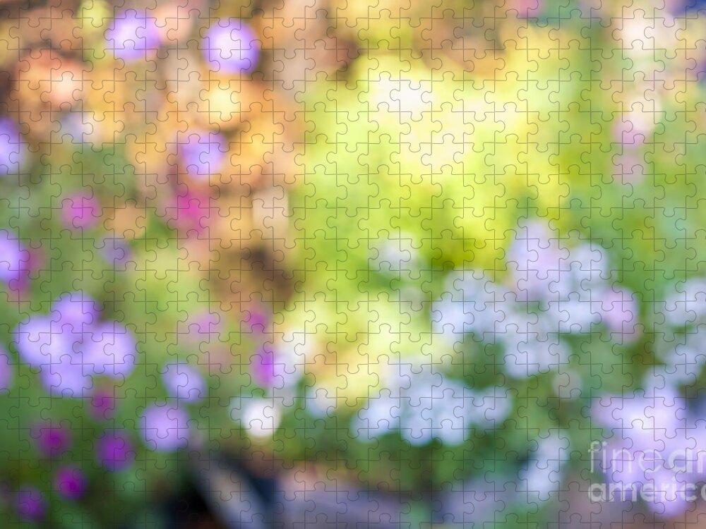 Flower Jigsaw Puzzle featuring the photograph Flower garden in sunshine 2 by Elena Elisseeva