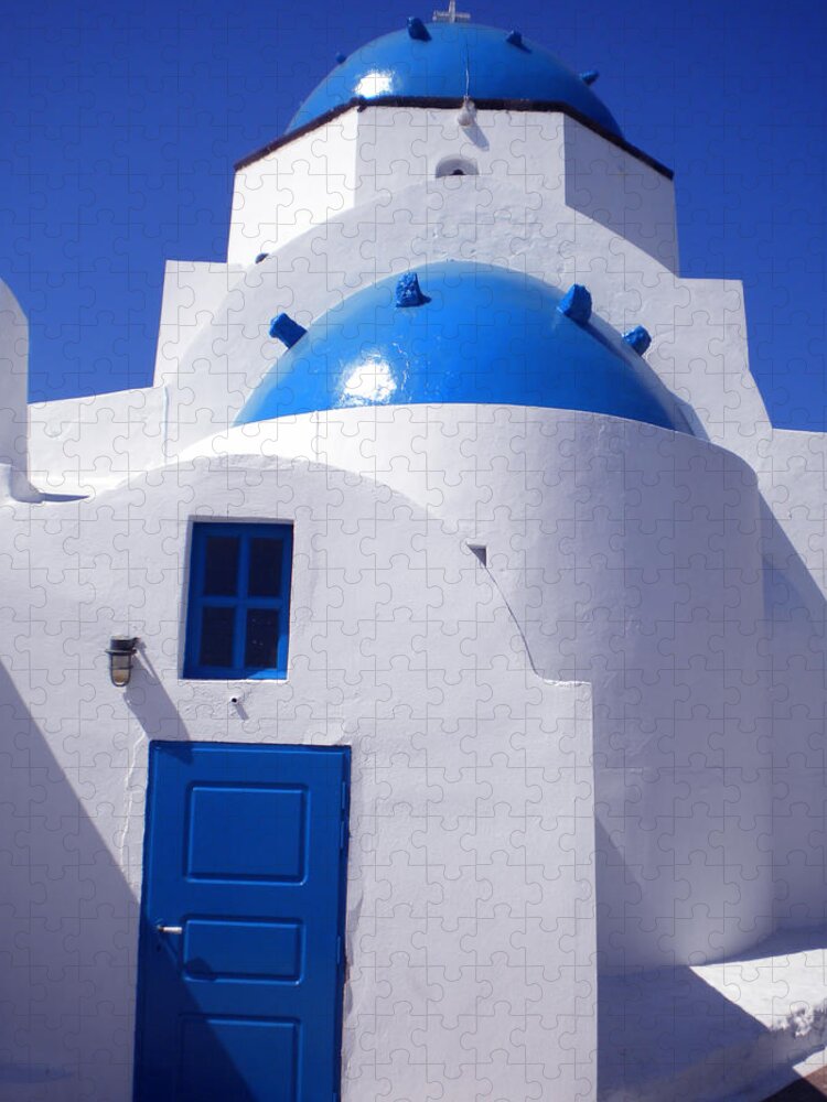 Coletteguggenheim Jigsaw Puzzle featuring the photograph Santorini Greece #6 by Colette V Hera Guggenheim