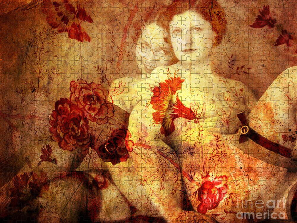 Nostalgic Seduction Jigsaw Puzzle featuring the photograph Winsome Women #9 by Chris Andruskiewicz