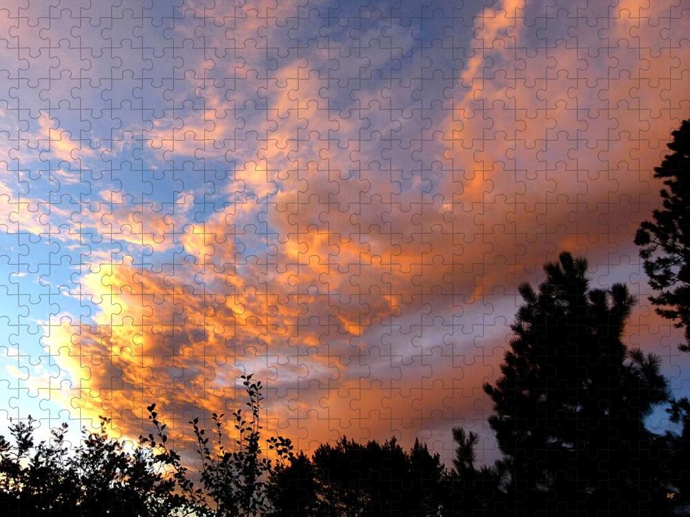 Sunset Jigsaw Puzzle featuring the photograph A Dramatic Summer Evening 2 by Will Borden