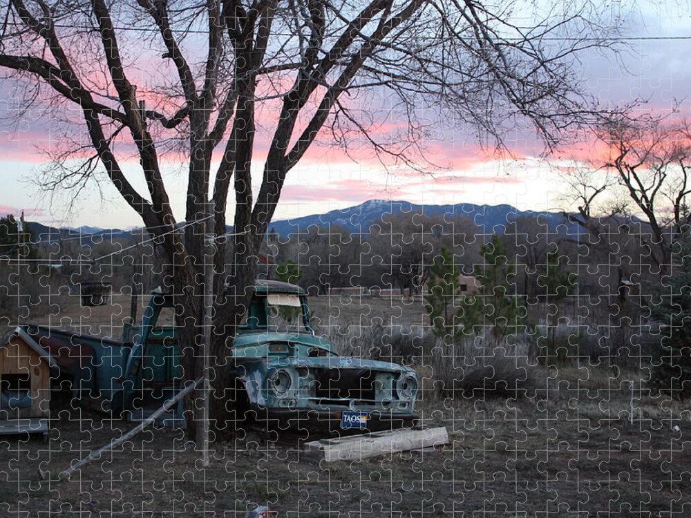 Old Truck Jigsaw Puzzle featuring the photograph A Life's Story by Carrie Godwin