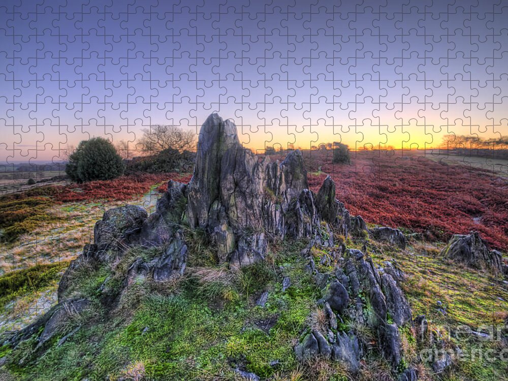 Hdr Jigsaw Puzzle featuring the photograph Abbey Road Hill 2.0 by Yhun Suarez