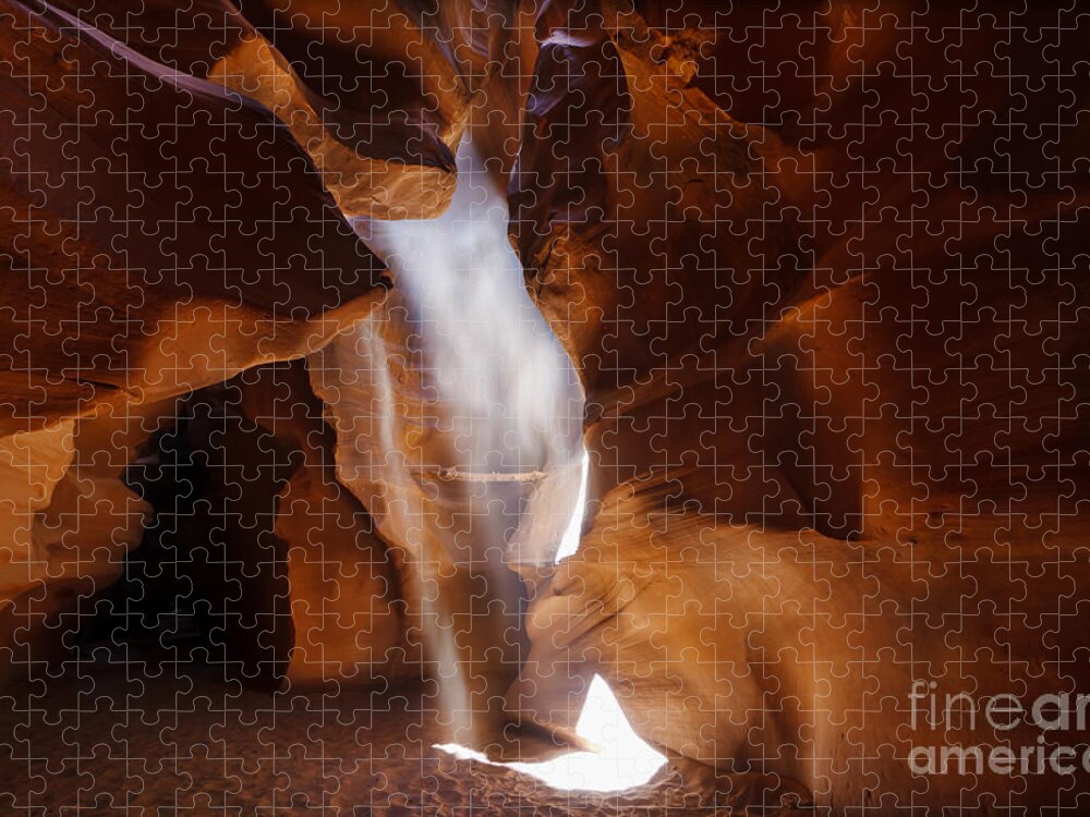 Antelope Canyon Jigsaw Puzzle featuring the photograph Antelope Canyon Light by Dennis Hedberg