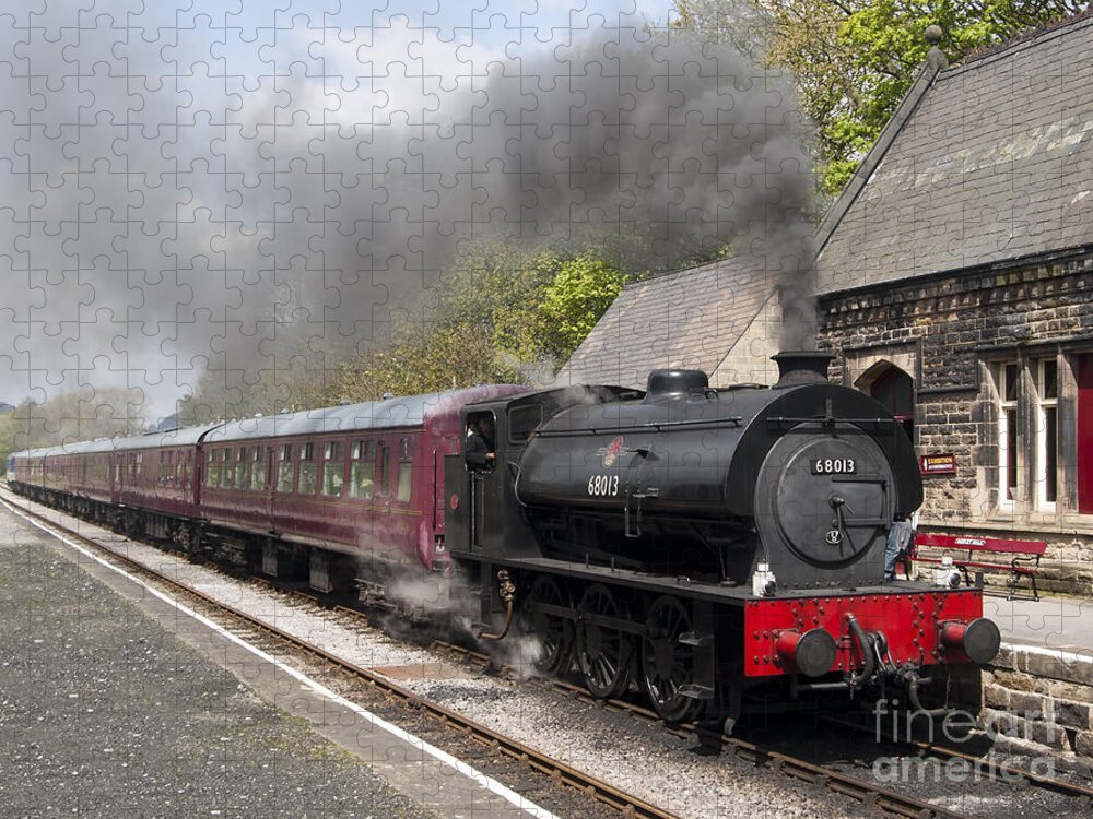 68013 Jigsaw Puzzle featuring the photograph At the station by Steev Stamford