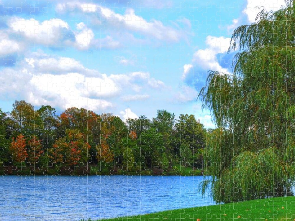  Jigsaw Puzzle featuring the photograph Autumn at Hoyt Lake by Michael Frank Jr