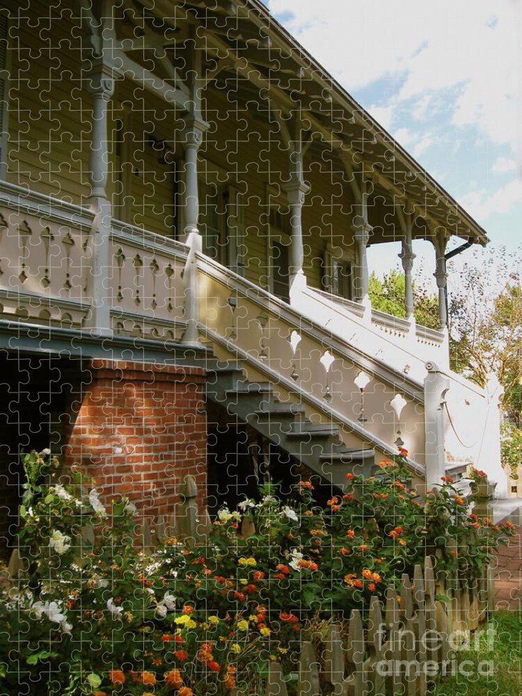 Porch Jigsaw Puzzle featuring the photograph Back Porch by Nancy Patterson