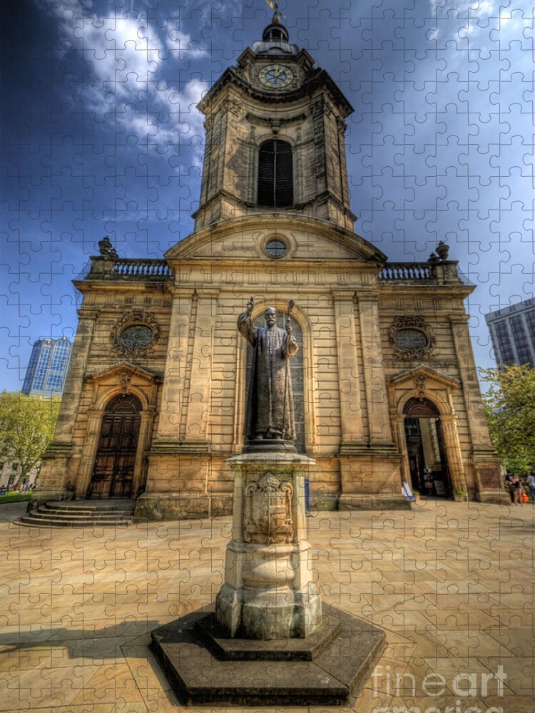 Church Jigsaw Puzzle featuring the photograph Birmingham Cathedral 2.0 by Yhun Suarez