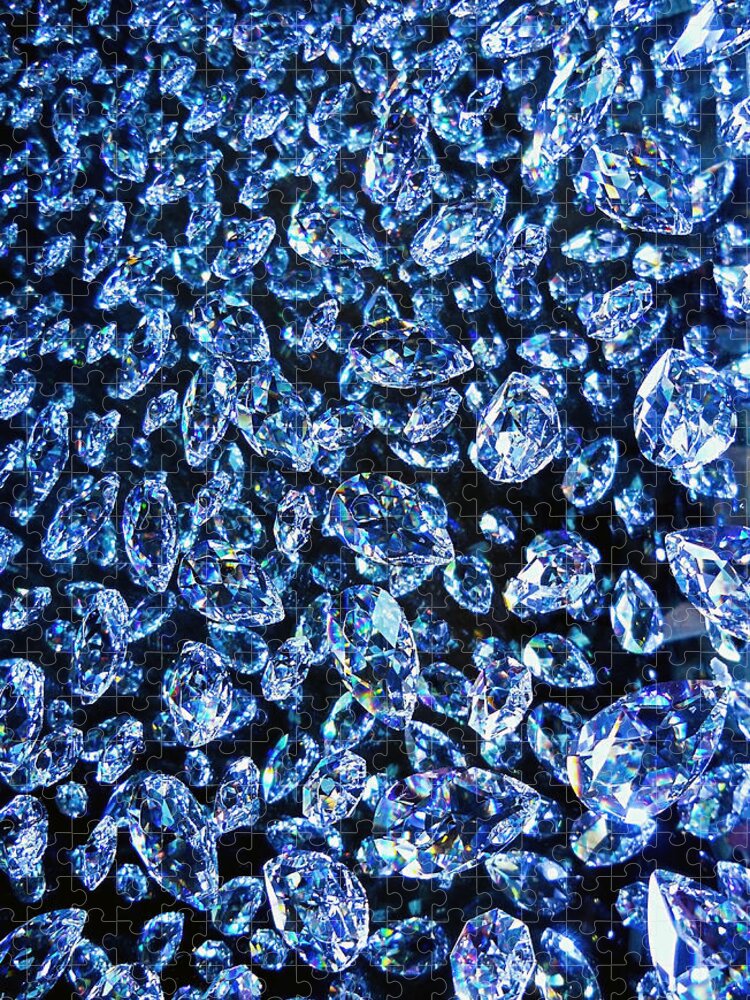 Diamond Jigsaw Puzzle featuring the photograph Blue ... by Juergen Weiss