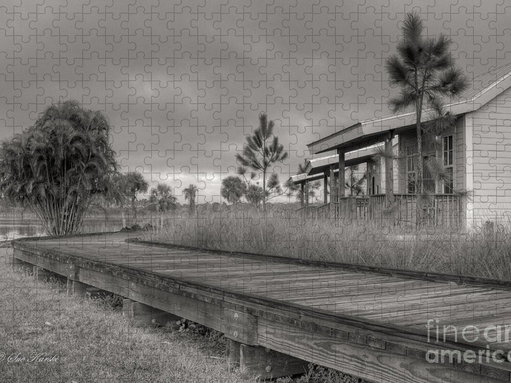 Bradenton Jigsaw Puzzle featuring the photograph Cabin Pathway by Sue Karski