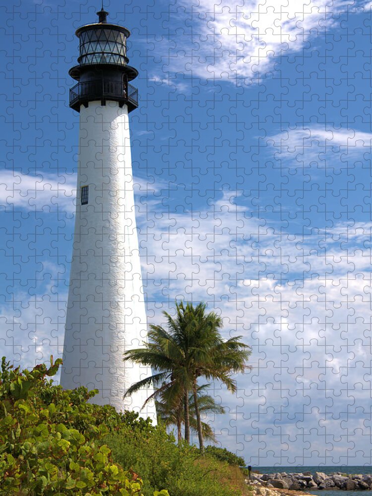 Beacon Jigsaw Puzzle featuring the photograph Cape Florida Lighthouse by Rudy Umans