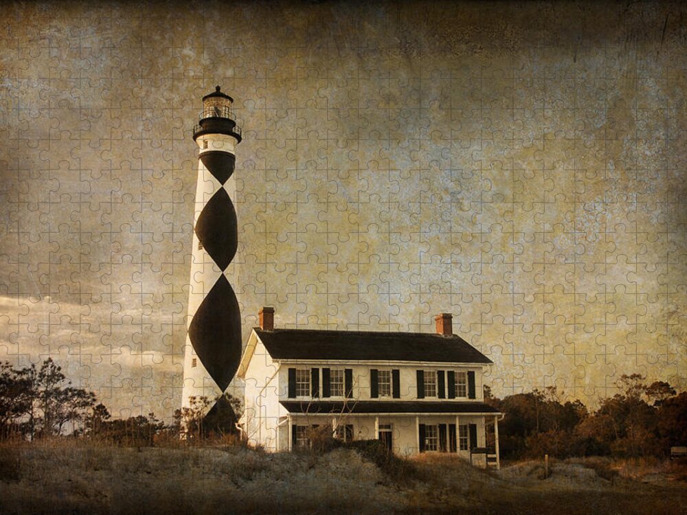 Lighthouse Jigsaw Puzzle featuring the photograph Cape Lookout by Joye Ardyn Durham