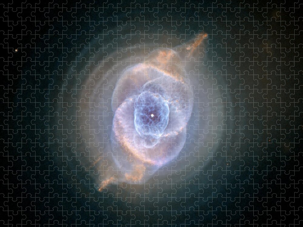 Hubble Space Telescope Jigsaw Puzzle featuring the photograph Cats Eye Nebula by Nasa