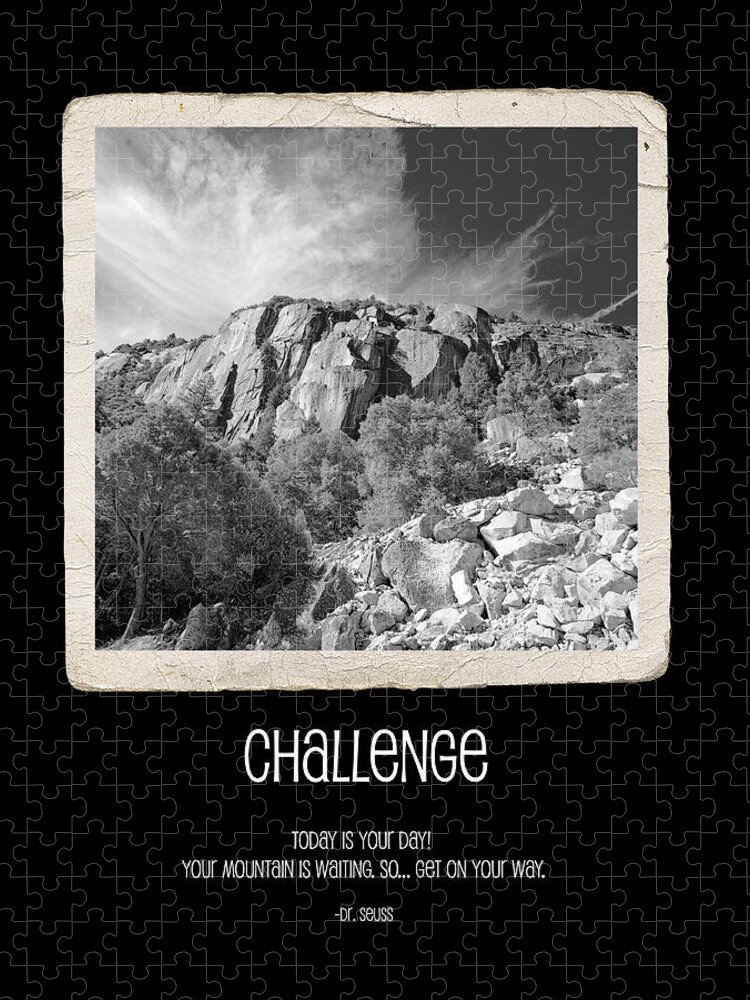 Challenge Jigsaw Puzzle featuring the photograph Challenge by Bonnie Bruno