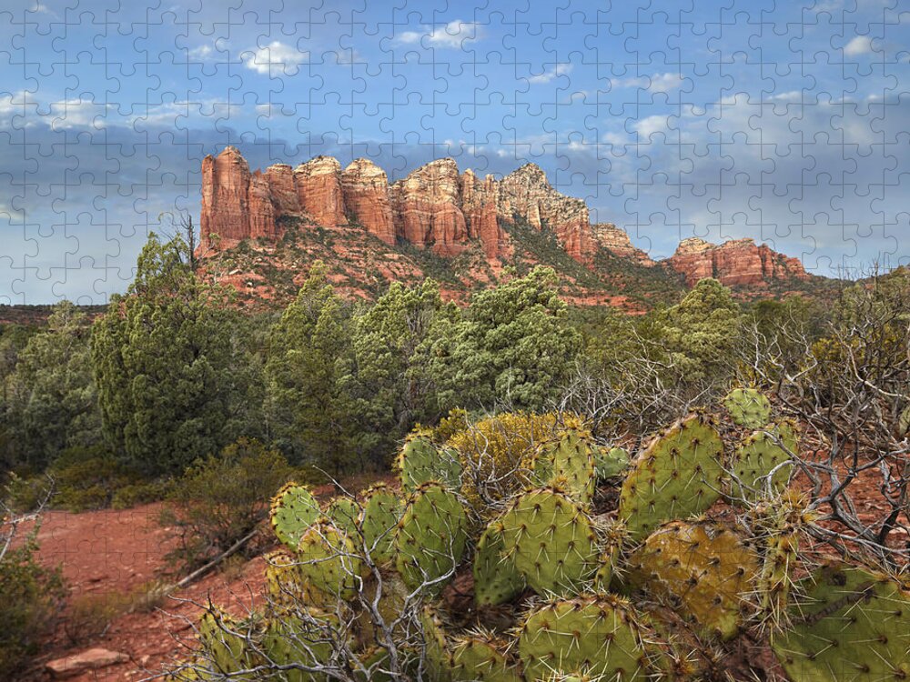 00438932 Jigsaw Puzzle featuring the photograph Coffee Pot Rock Near Sedona Arizona by Tim Fitzharris