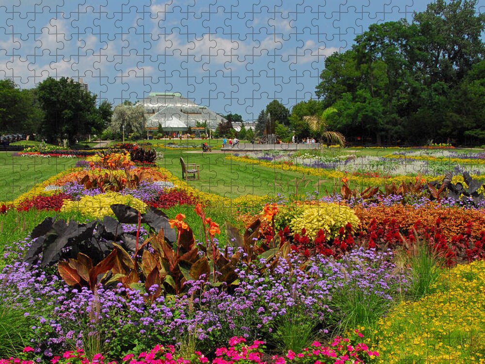 Chicago Jigsaw Puzzle featuring the photograph Conservatory Gardens by Lynn Bauer