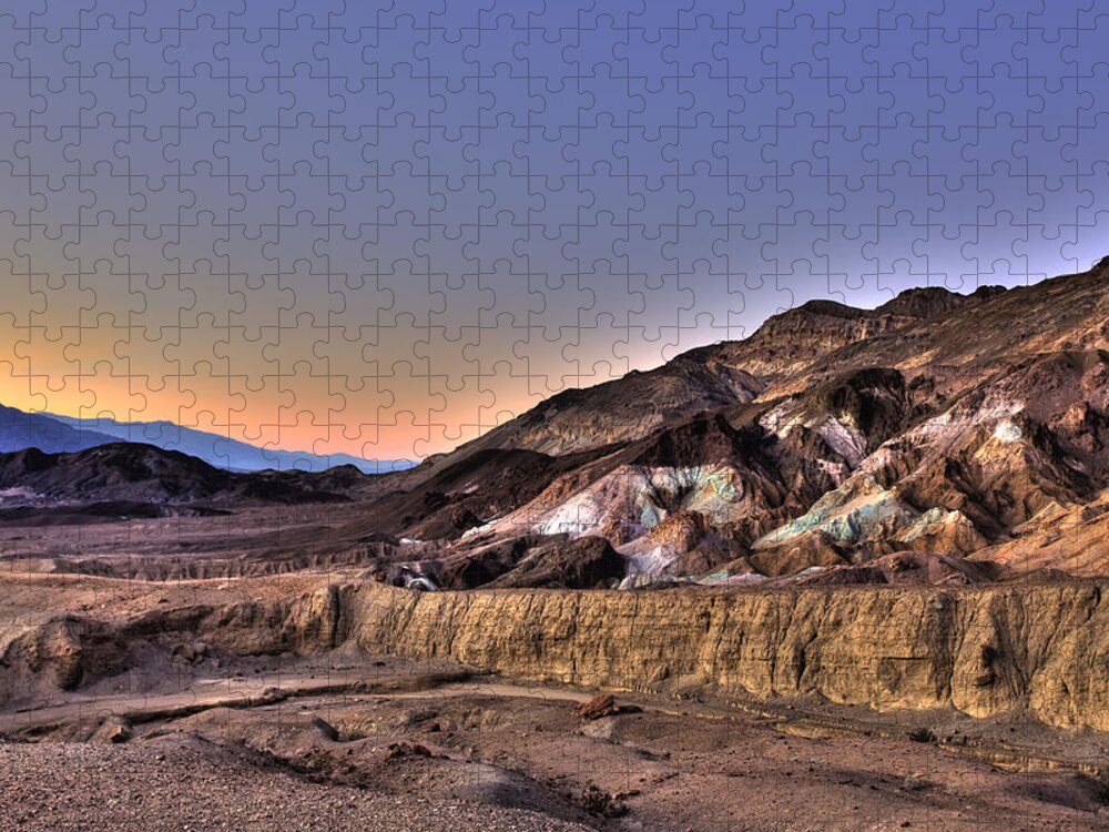 Death Valley Jigsaw Puzzle featuring the photograph Death Valley Sunset by Shawn Everhart