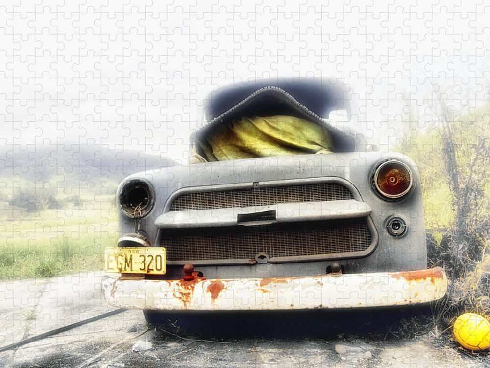 Dodge Truck Jigsaw Puzzle featuring the digital art Dodge EGM-320 by Kevin Chippindall