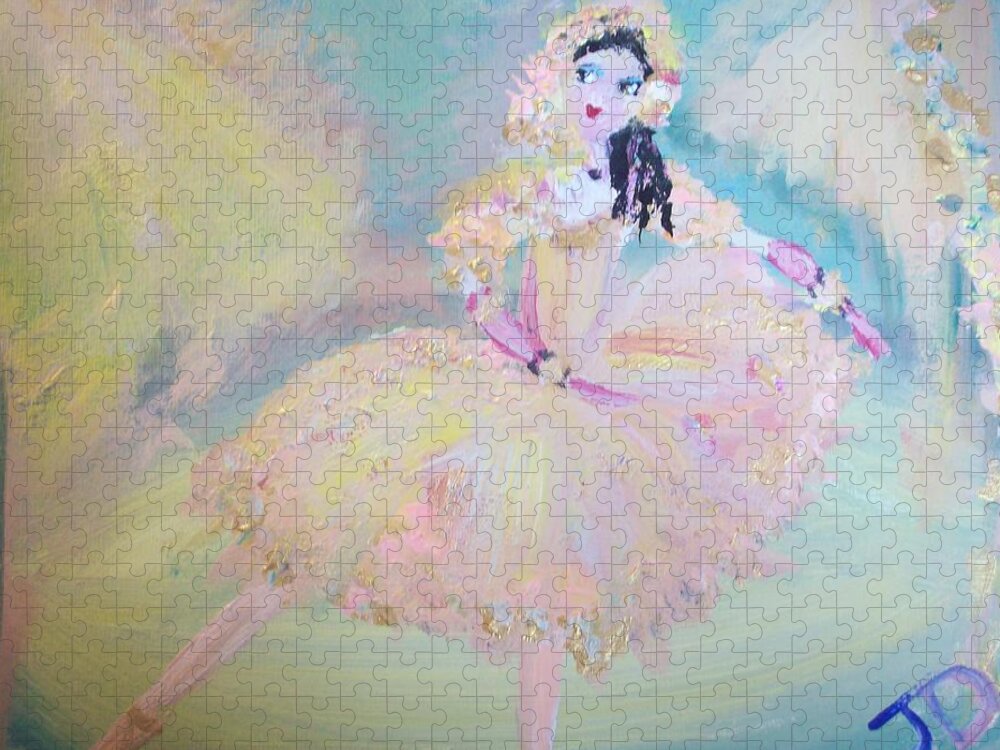 Dance Jigsaw Puzzle featuring the painting Dorothy Dancer by Judith Desrosiers