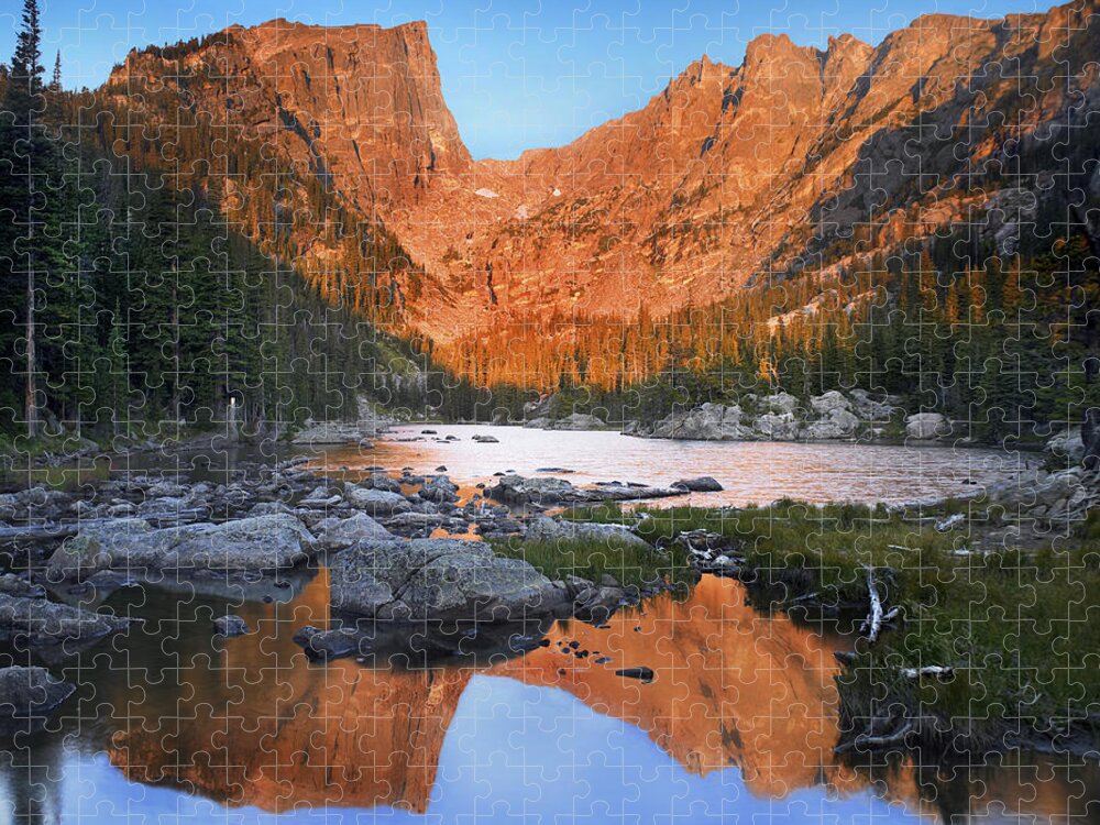 00175149 Jigsaw Puzzle featuring the photograph Dream Lake Rocky Mountain National Park by Tim Fitzharris