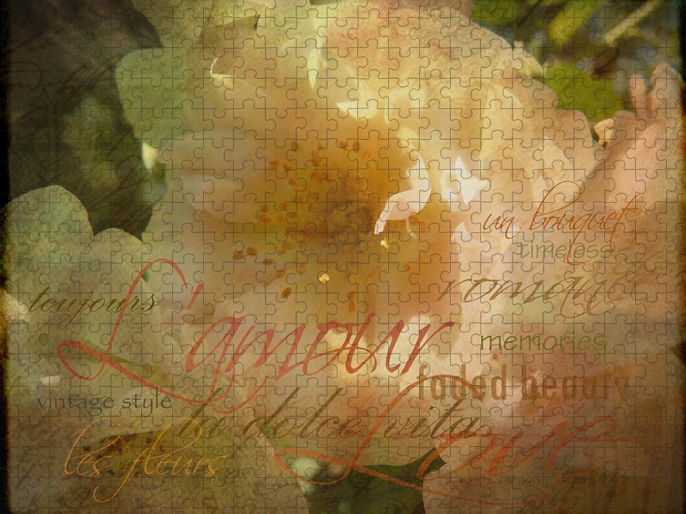 Rose Jigsaw Puzzle featuring the photograph Faded Beauty by Carla Parris