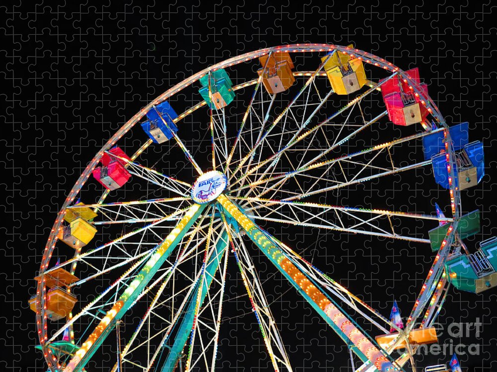 Ferris Wheel Jigsaw Puzzle featuring the photograph Ferris Wheel II by Hermes Fine Art