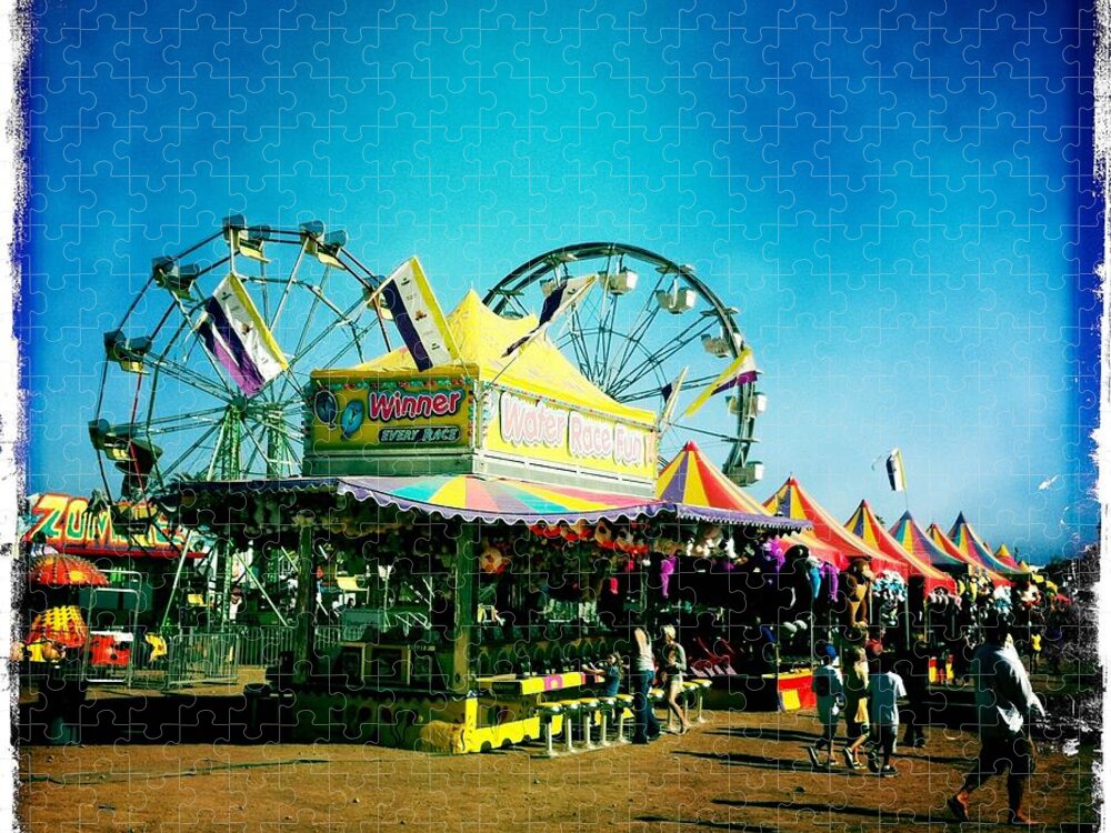 Fair Jigsaw Puzzle featuring the photograph Fun at the fair by Nina Prommer