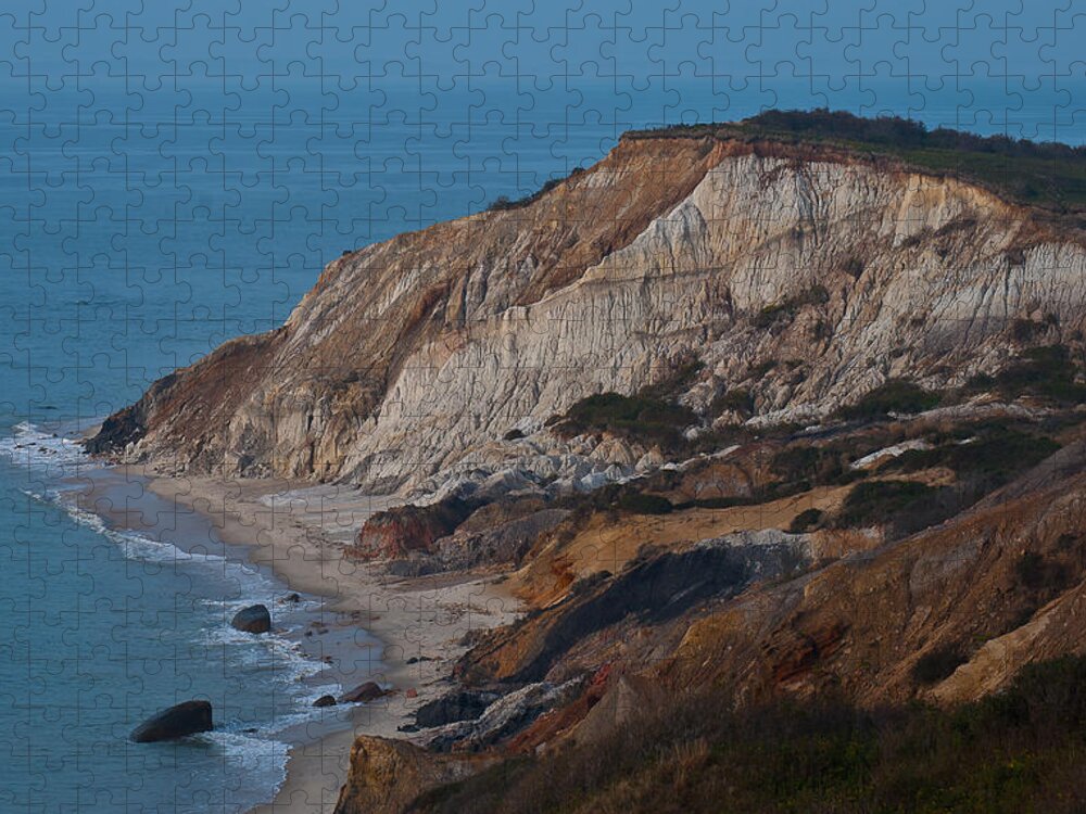 Gay Head Jigsaw Puzzle featuring the photograph Gay Head in Martha's Vineyard by Peggie Strachan