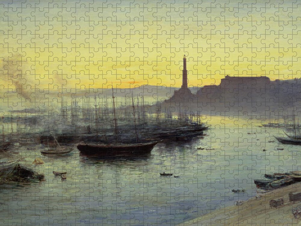 Genoa Jigsaw Puzzle featuring the painting Genoa by John MacWhirter
