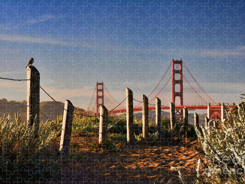 Nature Jigsaw Puzzle featuring the photograph Golden Gate Bridge - 2 by Mark Madere