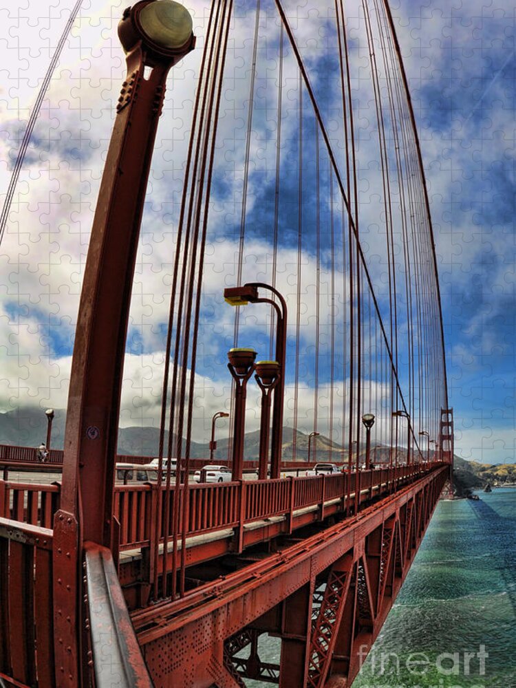 Golden Gate Bridge Jigsaw Puzzle featuring the photograph Golden Gate Bridge - 7 by Mark Madere