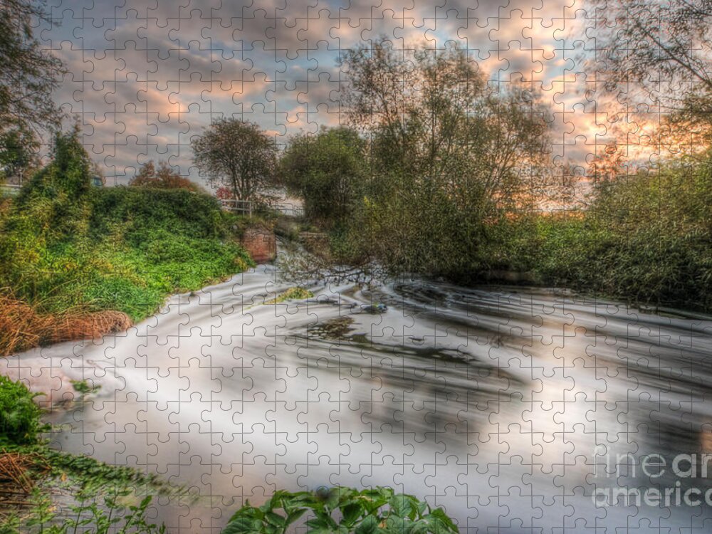 Hdr Jigsaw Puzzle featuring the photograph Gush Forth 3.0 by Yhun Suarez