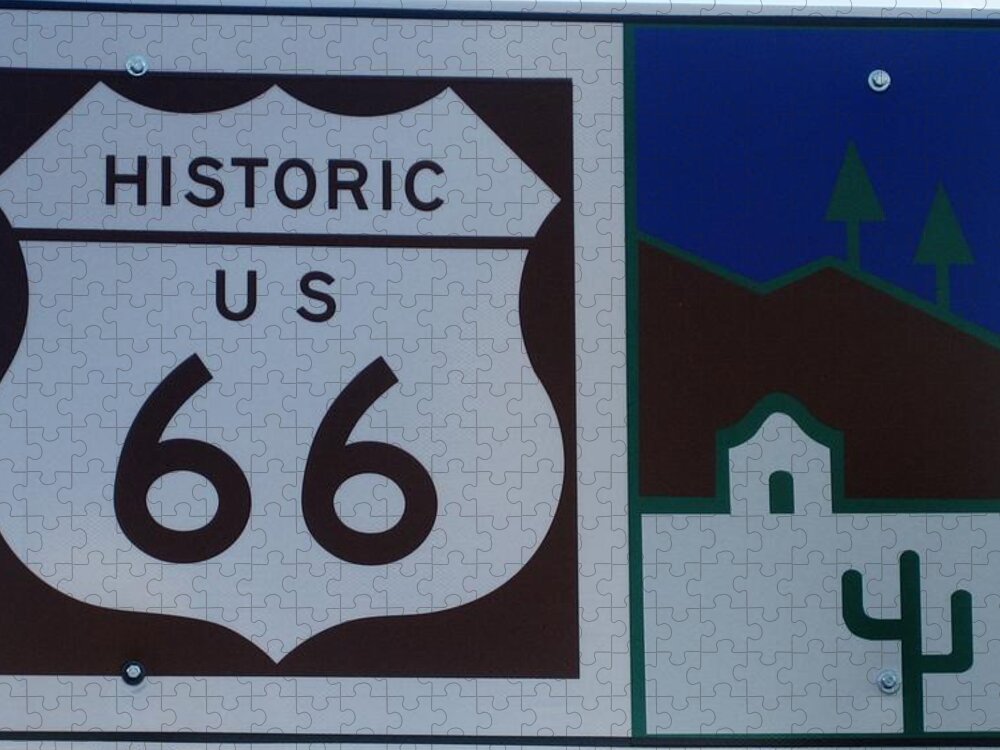 Route 66 Jigsaw Puzzle featuring the photograph Historic US 66 by Dany Lison