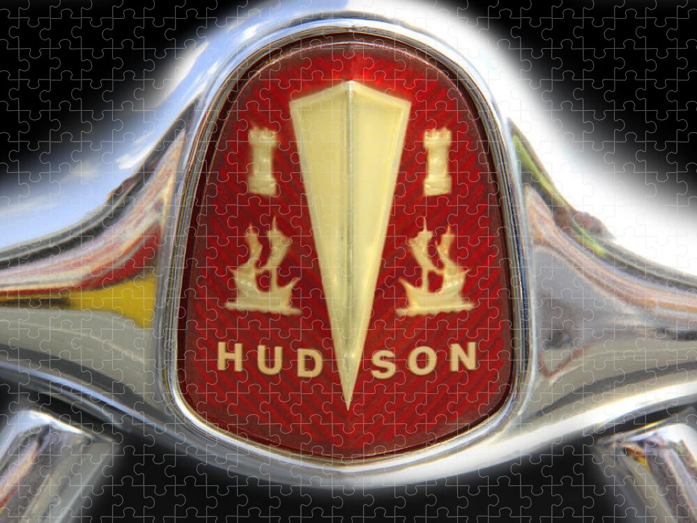 Hudson Jigsaw Puzzle featuring the photograph Hudson Grill Ornament by Mike McGlothlen