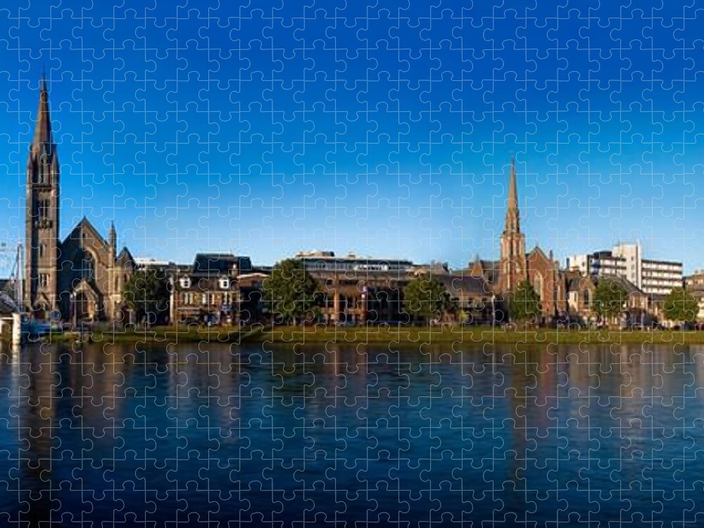 Inverness Jigsaw Puzzle featuring the photograph Inverness waterfront by Joe Macrae