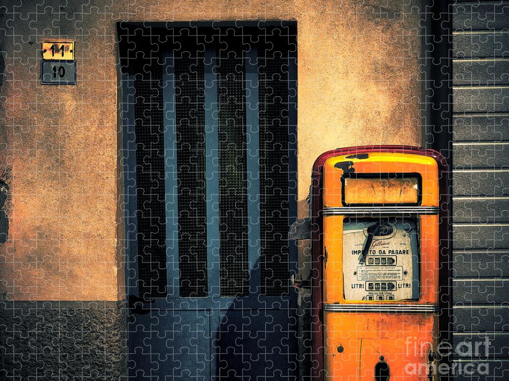 Gasoline Jigsaw Puzzle featuring the photograph Italian gasoline by Silvia Ganora