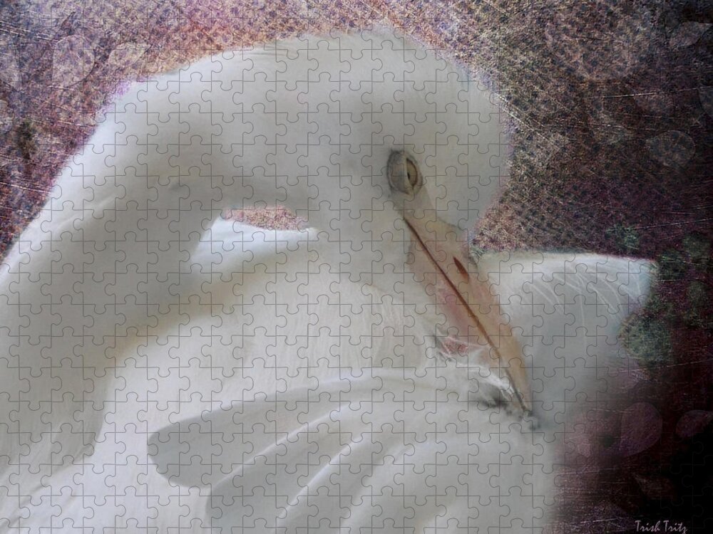 Bird Jigsaw Puzzle featuring the photograph Joelle's Egret by Trish Tritz