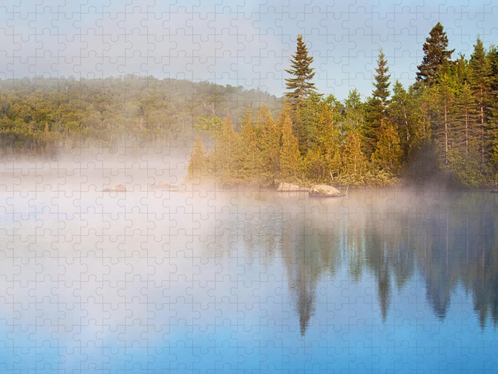 America Jigsaw Puzzle featuring the photograph Laurentides by Mircea Costina Photography