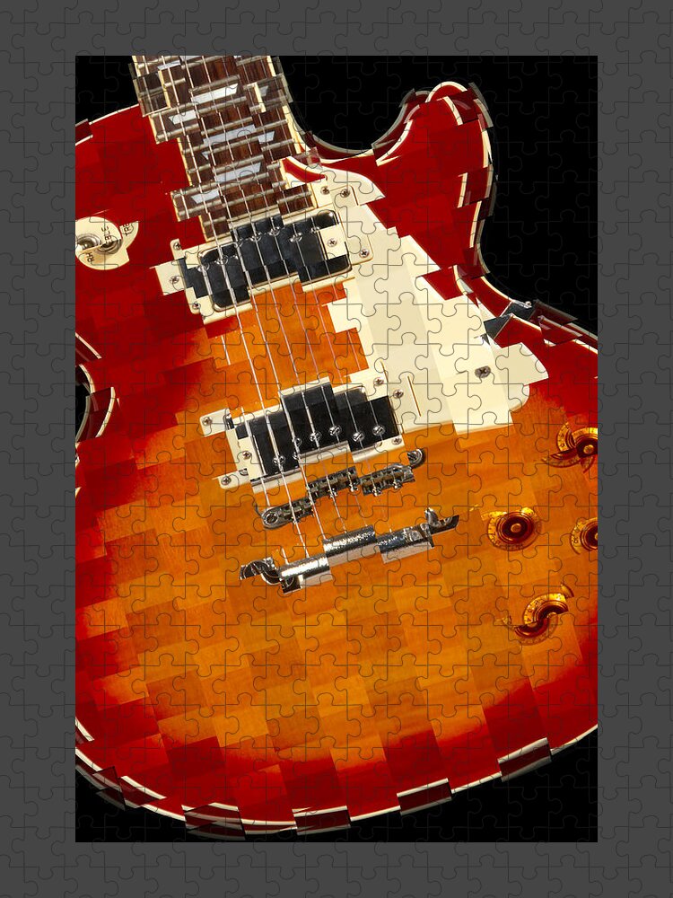 Classic Guitar Jigsaw Puzzle featuring the photograph Classic Guitar Abstract by Mike McGlothlen
