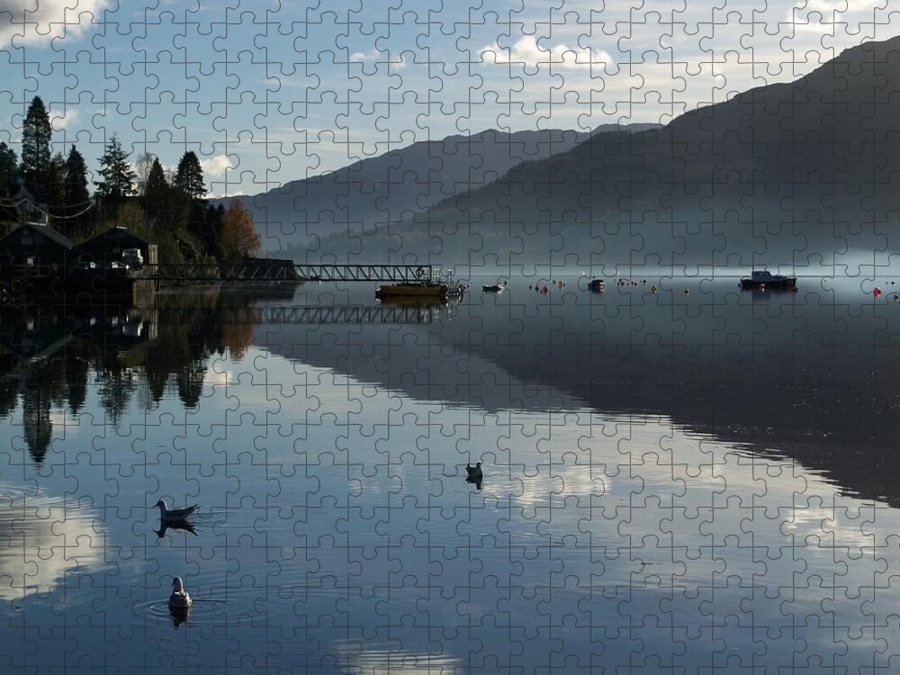 Lochgoilhead. Loch Goil Jigsaw Puzzle featuring the photograph Lochgoilhead by Lynn Bolt
