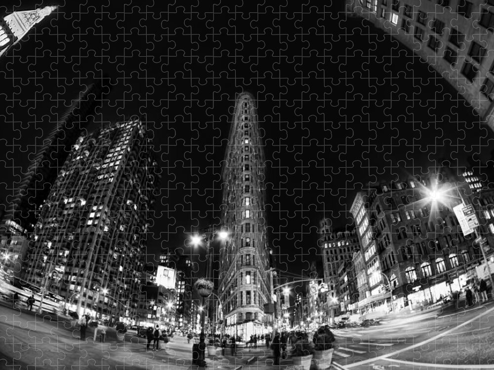Flatiron Jigsaw Puzzle featuring the photograph Lost In Manhattan by Evelina Kremsdorf